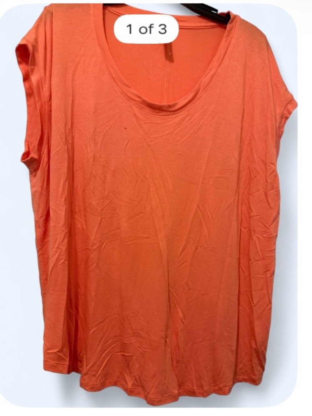 Athleta Short Sleeve Scoop Neck Tee in Bright Orange
